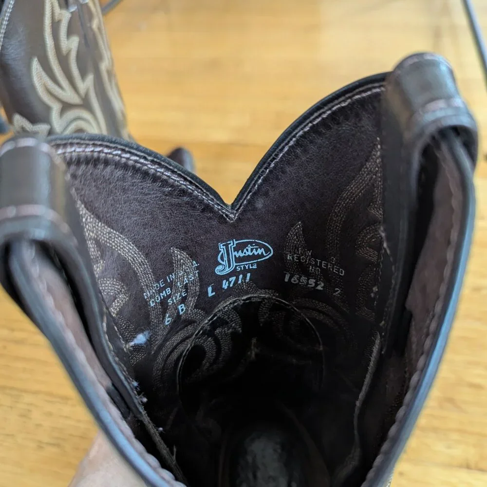 Well made old school cowboy boots - Picture 4 of 7